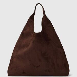 GAP Chocolate Brown Suede-Style Shoulder Bag